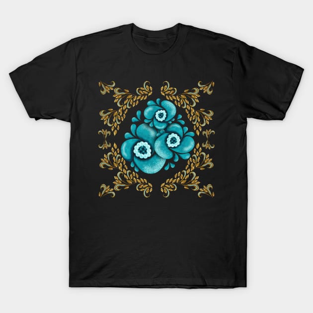 Blue roses T-Shirt by maryglu